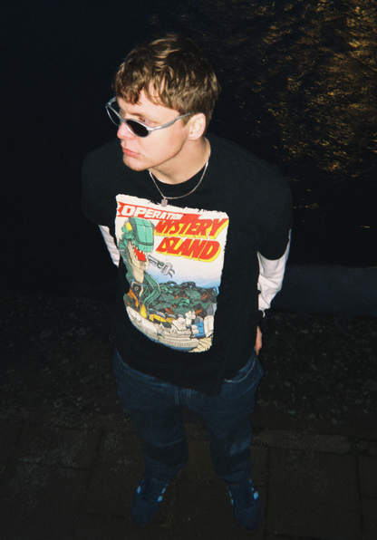 Operation Mystery Island Full Graphic Tee Midnight Black